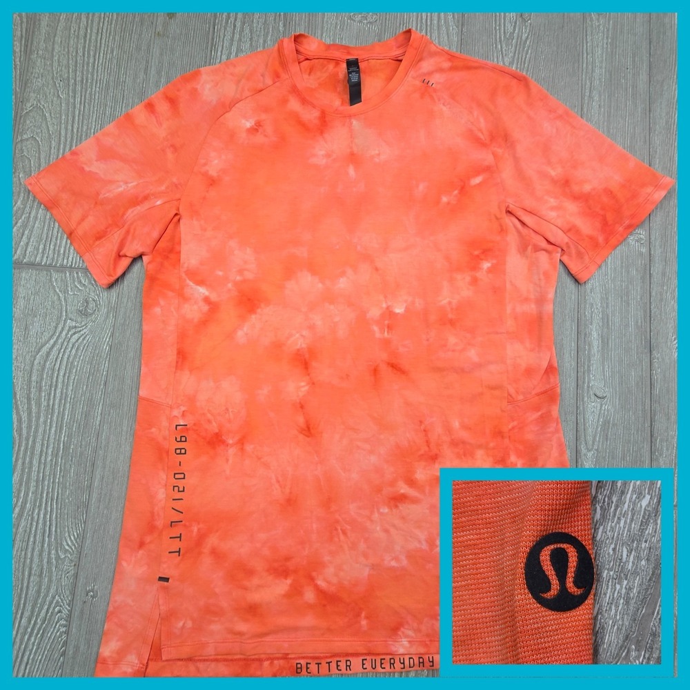 Lululemon Always Agile T-Shirt Mens Large L98-021/LTT Better Everyday Tie Dye